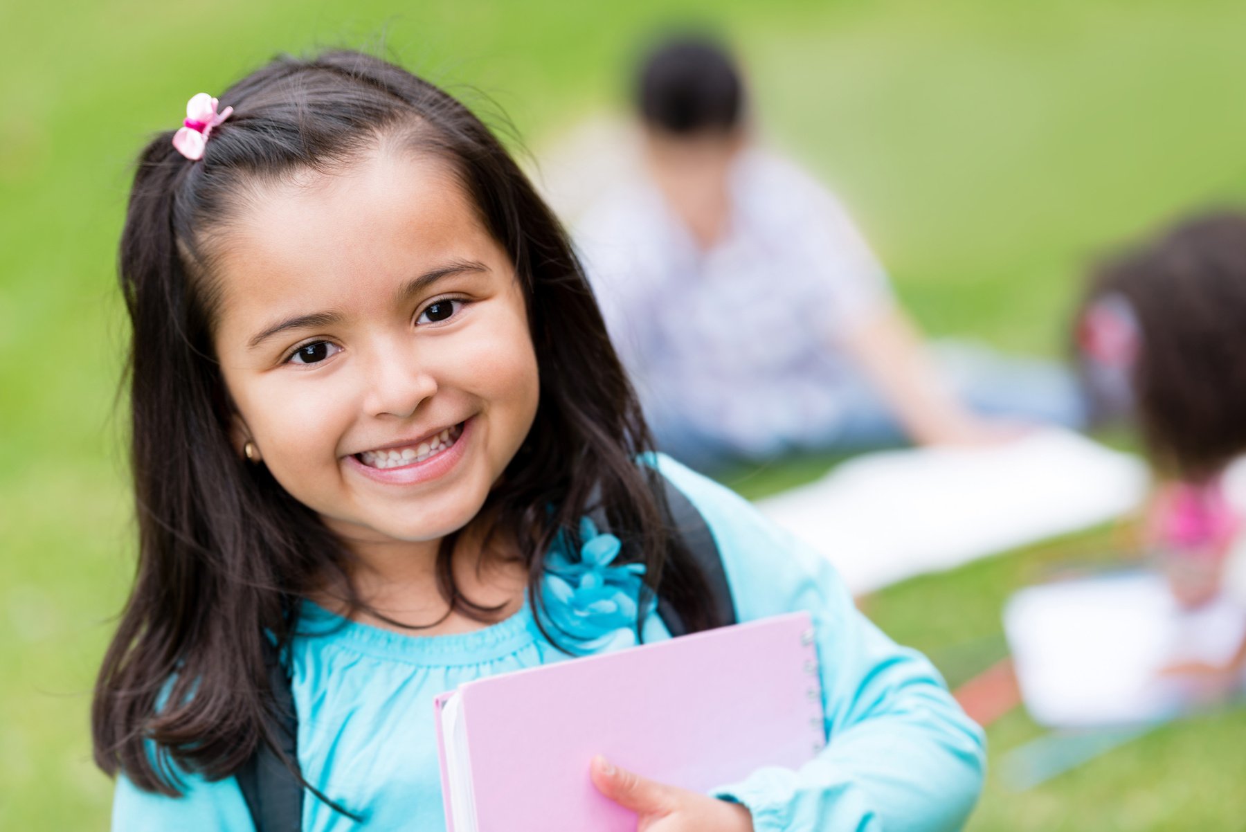 Happy Girl at School