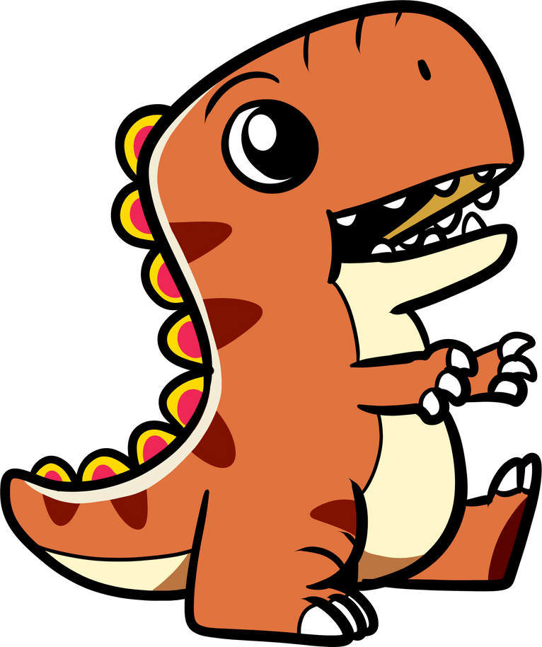 Cute Dinosaur Illustration