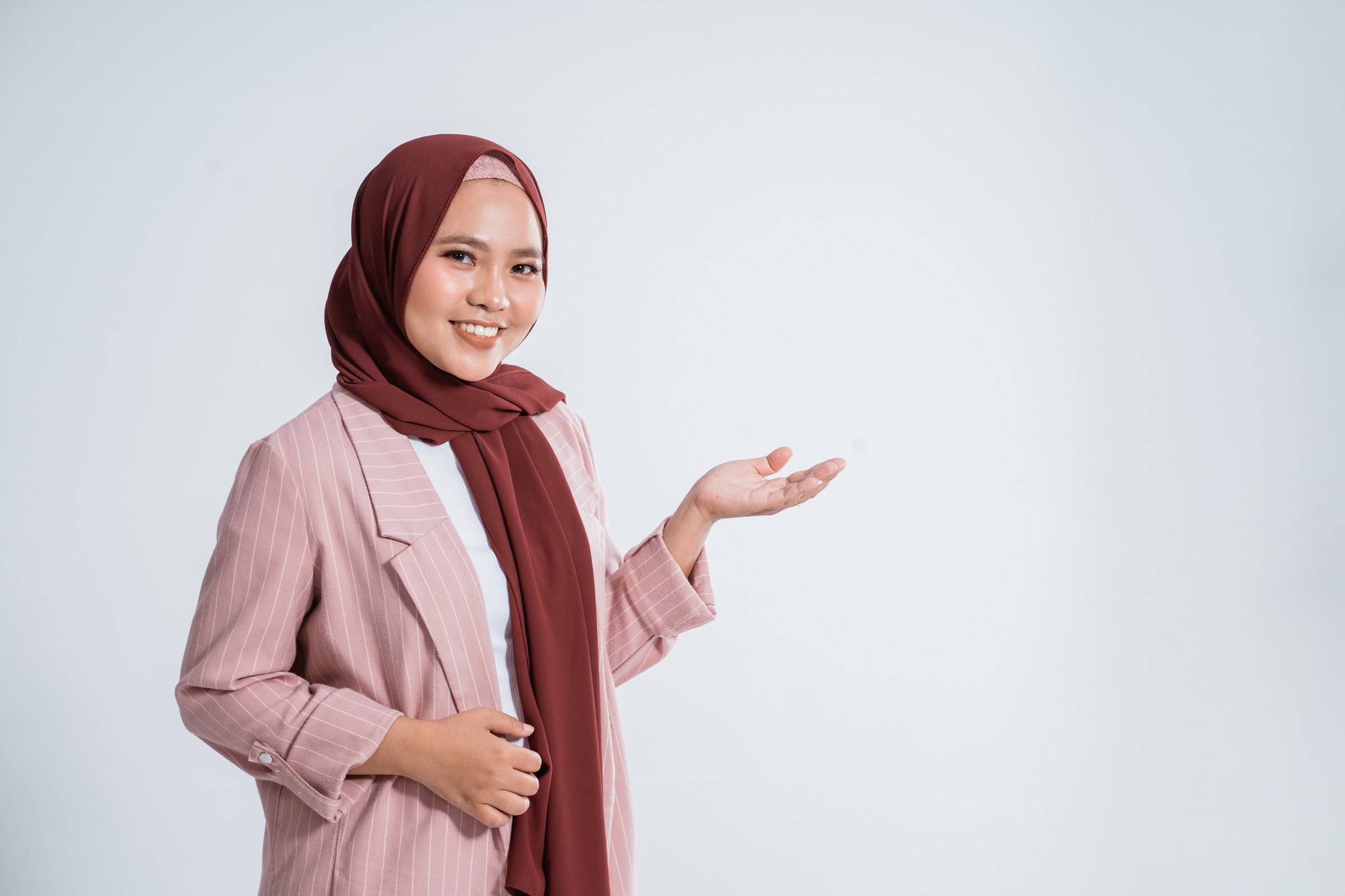 Happy Business Muslim Woman Portrait