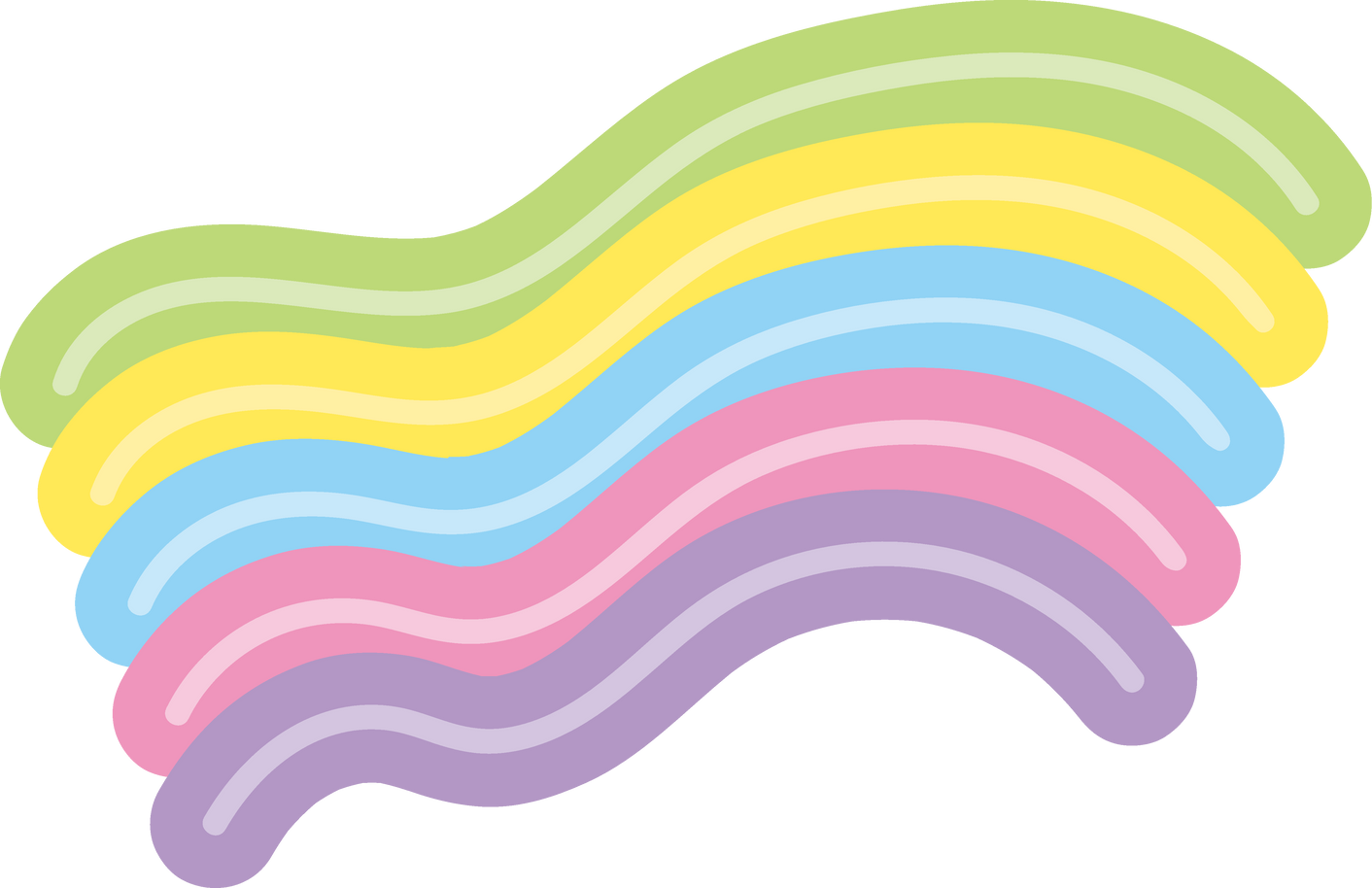 cute vector rainbow